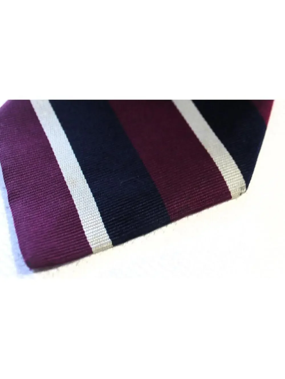 Vintage BROOKS BROTHERS Purple & Blue Silk Necktie, 3.75 X 58 Inches
